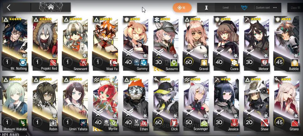 Arknights Accounts Lv78|246 OP+37 Skin|12Limited|Wis'adel P2,LTD P1,H image 18