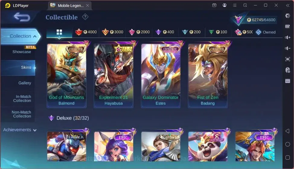 Mobile Legends: Bang Bang Accounts Global|Hero 132|Skin 266|Renowned|Collector Balmon image 12