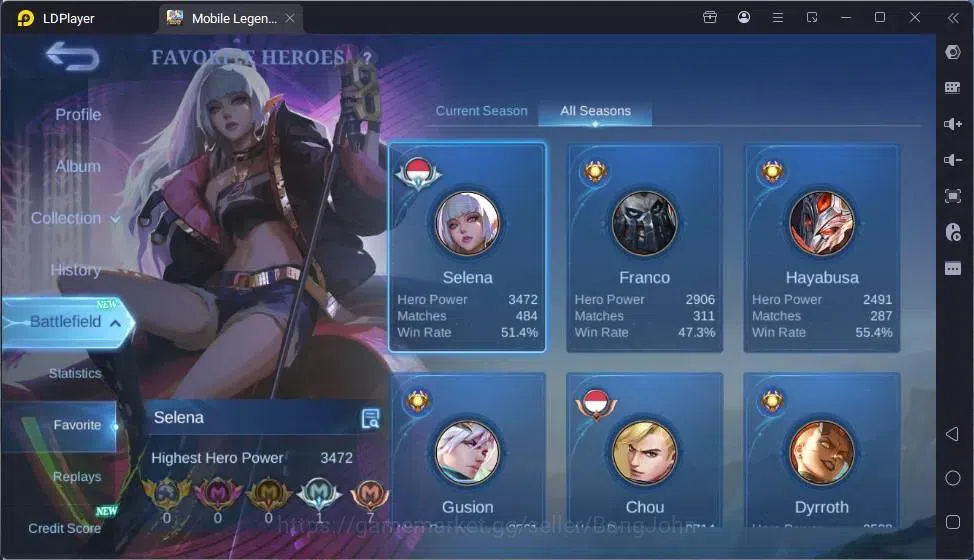Mobile Legends: Bang Bang Accounts Global|Hero 132|Skin 266|Renowned|Collector Balmon image 14