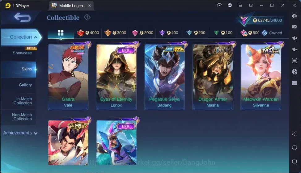 Mobile Legends: Bang Bang Accounts Global|Hero 132|Skin 266|Renowned|Collector Balmon image 6