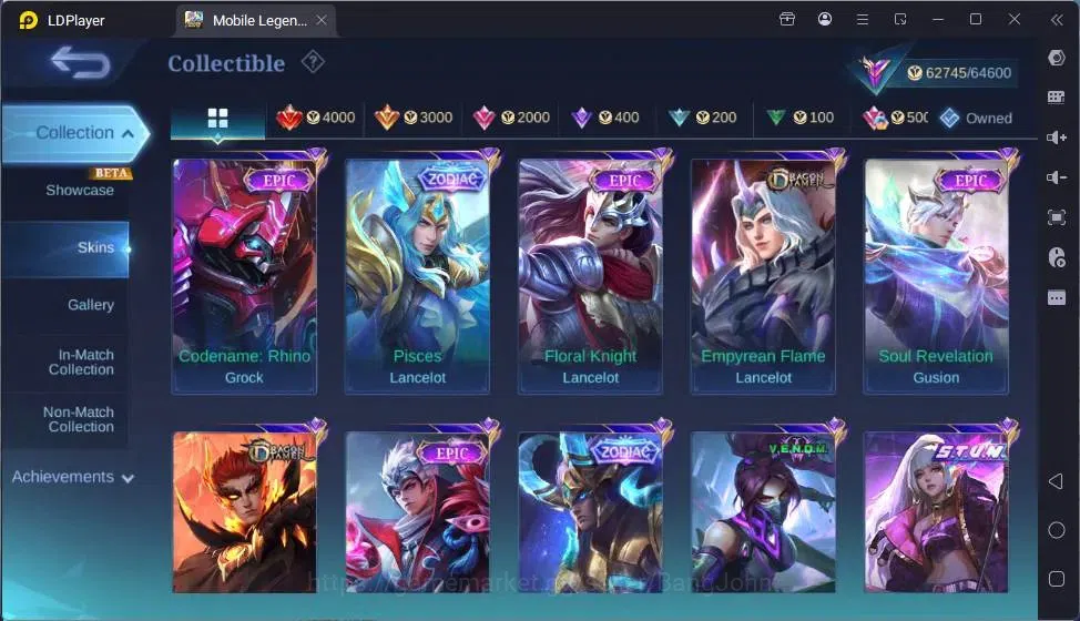 Mobile Legends: Bang Bang Accounts Global|Hero 132|Skin 266|Renowned|Collector Balmon image 8