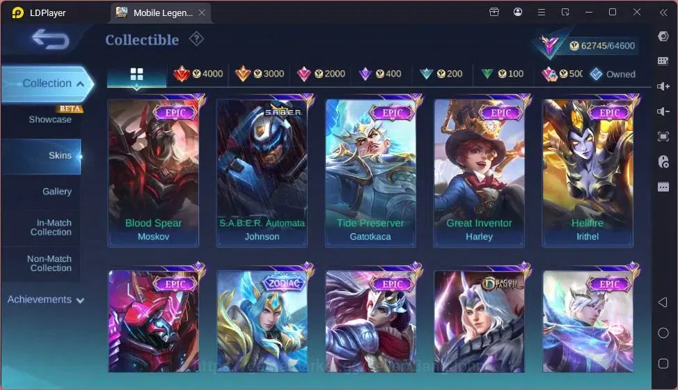 Mobile Legends: Bang Bang Accounts Global|Hero 132|Skin 266|Renowned|Collector Balmon image 9