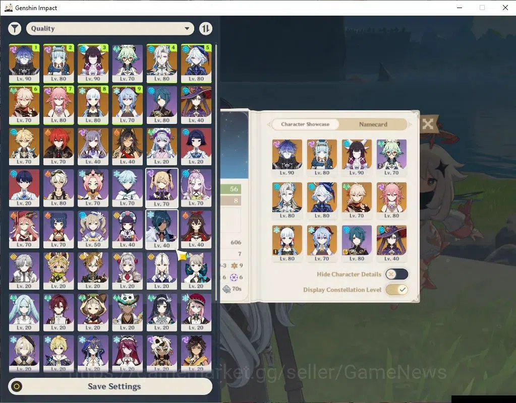 Genshin Impact Accounts ASIA | AR 56 | 9 Limit+4(*5WeP) | (Flins,AyakaC1)+ image 1