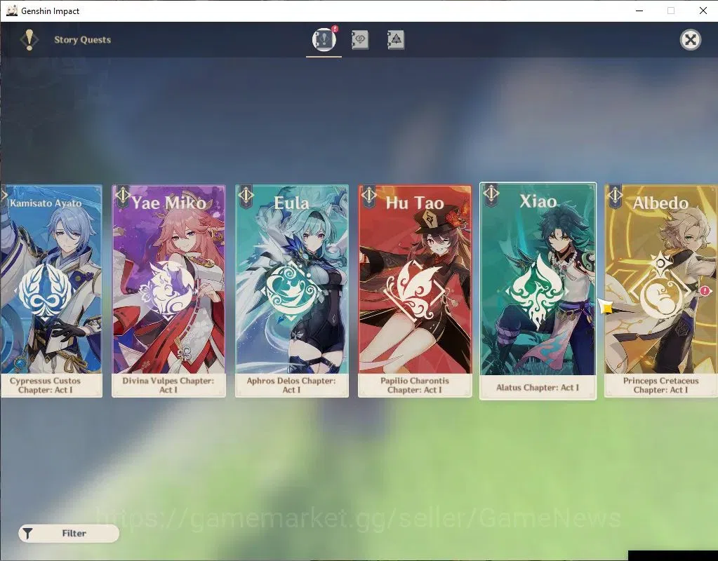 Genshin Impact Accounts ASIA | AR 56 | 9 Limit+4(*5WeP) | (Flins,AyakaC1)+ image 15