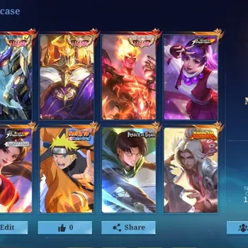 Mobile Legends: Bang Bang Accounts Collector Global|660 Skin|Mega|3 Legend|KOF Masha,Guinevere|Naruto Lukas|Kung Fu Panda