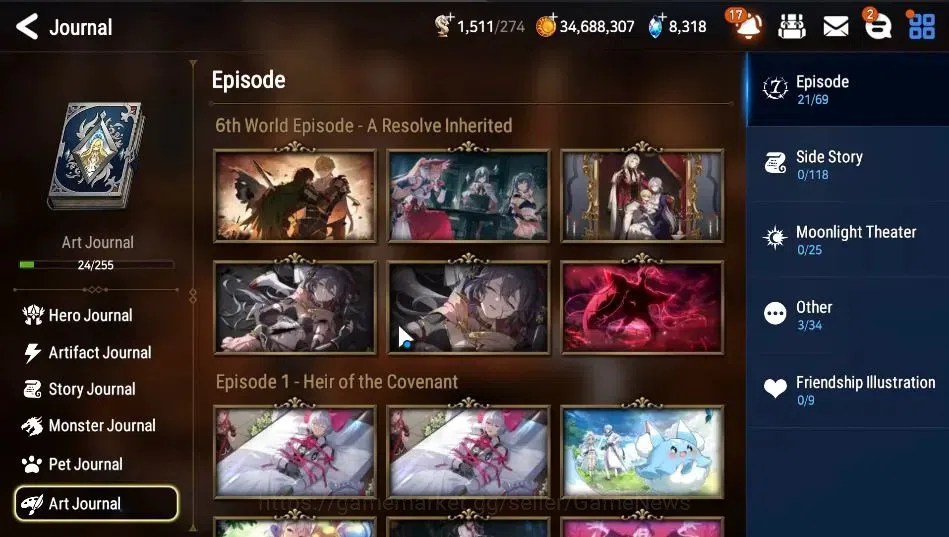 Epic Seven Accounts GLOBAL|UnVerif|4 ML|(Rhiana&Luciel,Zio,SP Politis, image 11