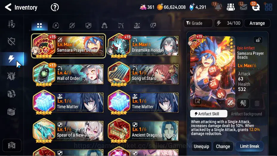 Epic Seven Accounts GLOBAL Unverif|New Era|8 ML(Salome,EIlynav,DK Shar image 6