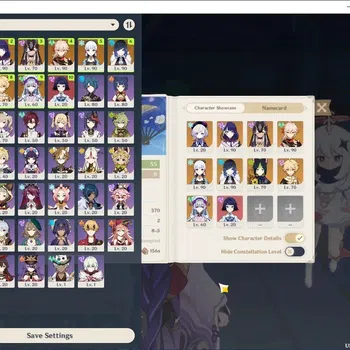 Genshin Impact Accounts Mid Game Asia|AR 55|5 Limited + 2(*5Weap)|Shogun C1,Ayaka,Kazuha,Cyno,Yelan|Rate ON|Reuni ON|Male