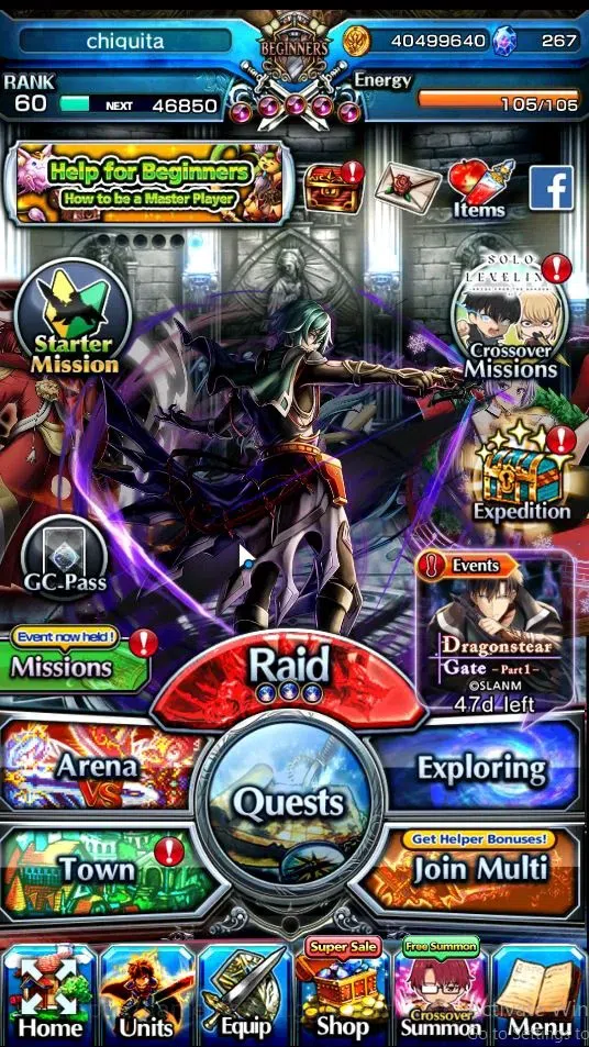 Grand Summoners Accounts Global|Rank 60|Fresh Story|267 cc|5 Ascend[Okarun, image 1