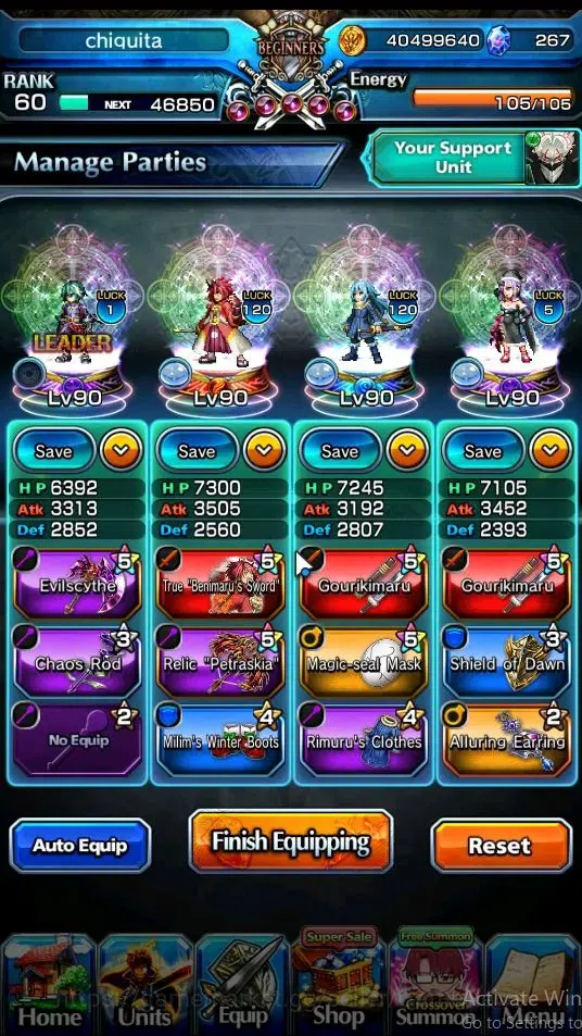 Grand Summoners Accounts Global|Rank 60|Fresh Story|267 cc|5 Ascend[Okarun, image 2