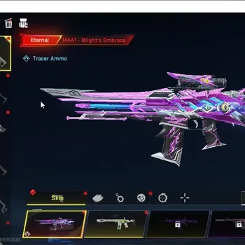 Blood Strike Accounts Rare Skin ASIA|ETERNAL M4A1 Blight Embrace Lv3|Ultra Galil Knight|Legendary SCAR Abyss,M4A1 Venom|Log