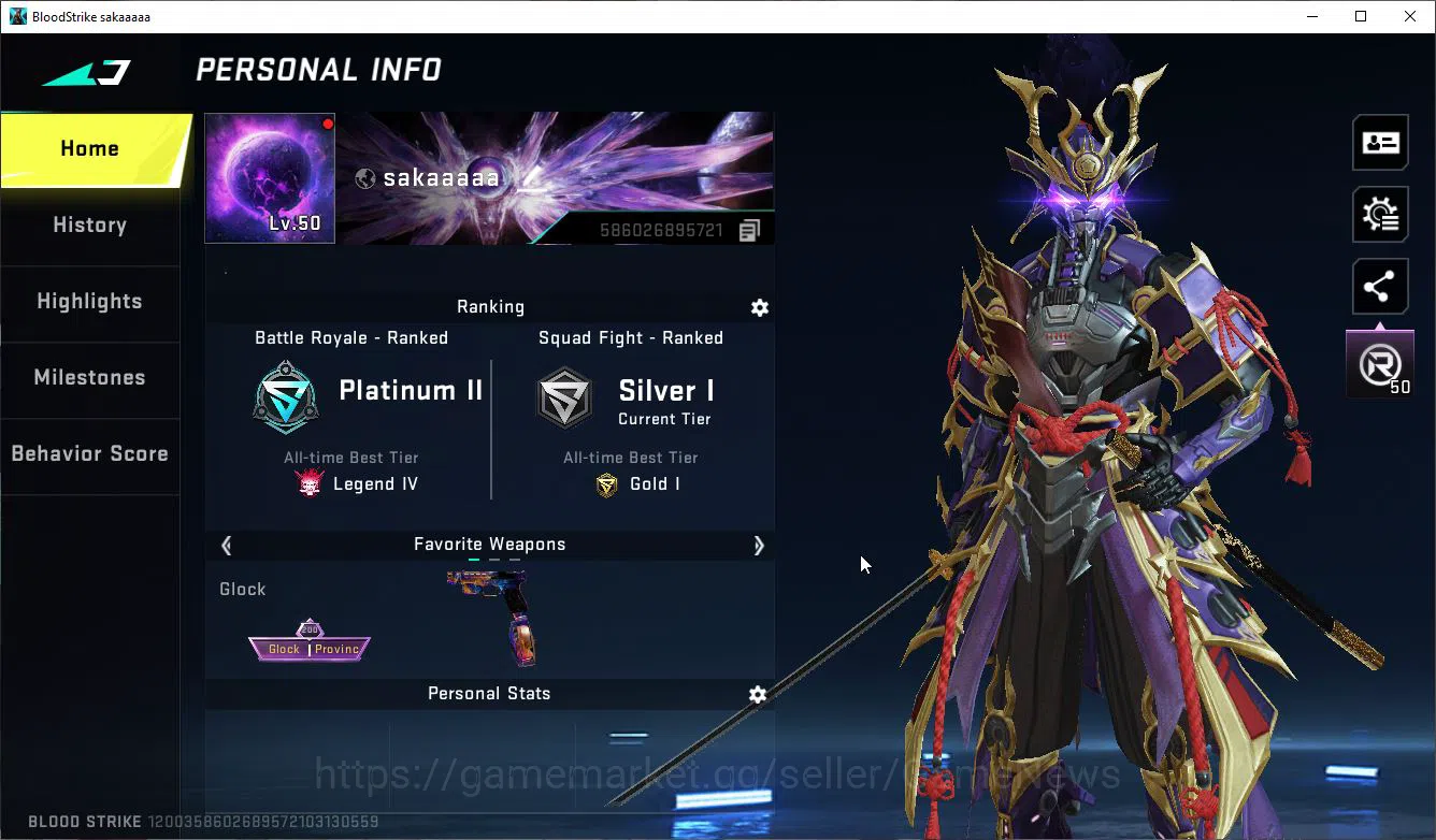 Blood Strike Accounts ASIA|ETERNAL ZERO|10 ULTRA[JET,Nova,P90,URB,SCAR,E image 2