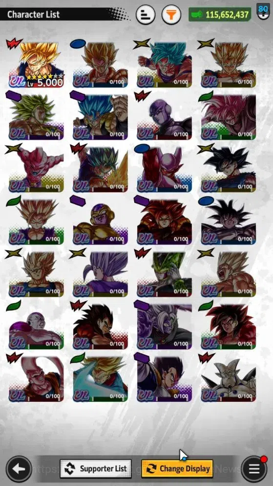 Dragon Ball Legends Accounts Starter|115M Total Power|LV 147|1LR+1UL+5LL|SSRS(G image 4