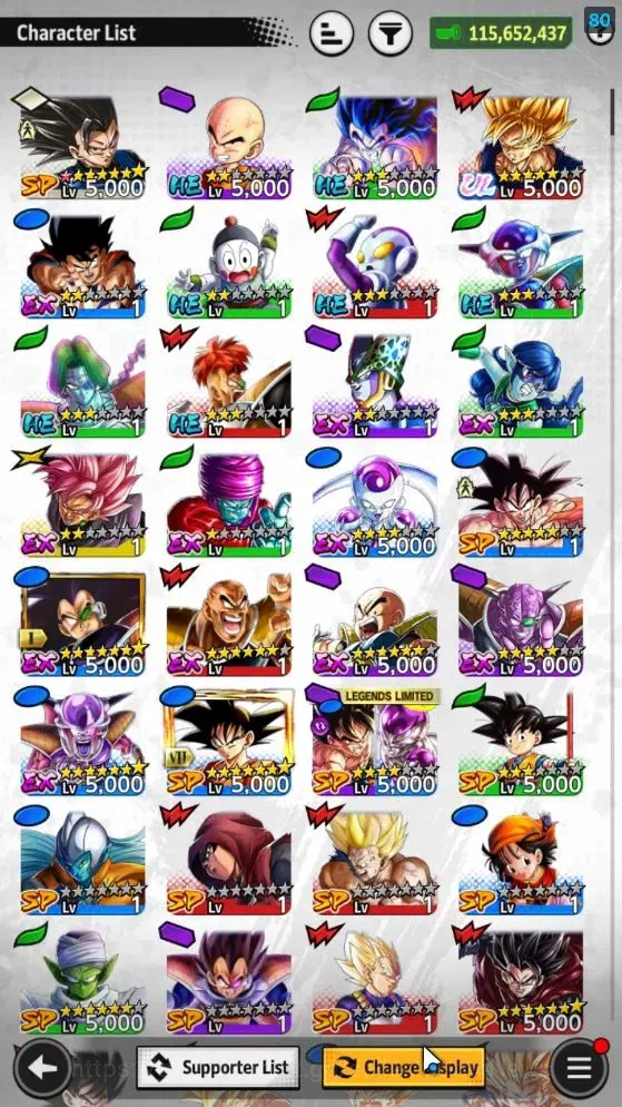 Dragon Ball Legends Accounts Starter|115M Total Power|LV 147|1LR+1UL+5LL|SSRS(G image 6