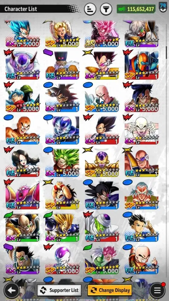 Dragon Ball Legends Accounts Starter|115M Total Power|LV 147|1LR+1UL+5LL|SSRS(G image 8