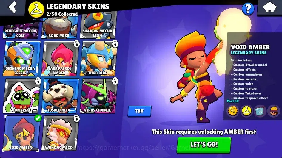 Brawl Stars Accounts 1105 Trophy|17 Brawlers 1 Max Lvl (Edgar)|2 Legend image 14
