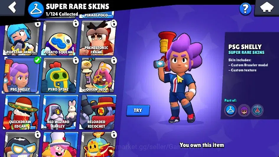 Brawl Stars Accounts 1105 Trophy|17 Brawlers 1 Max Lvl (Edgar)|2 Legend image 18