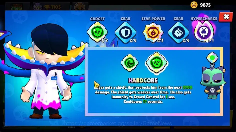 Brawl Stars Accounts 1105 Trophy|17 Brawlers 1 Max Lvl (Edgar)|2 Legend image 8