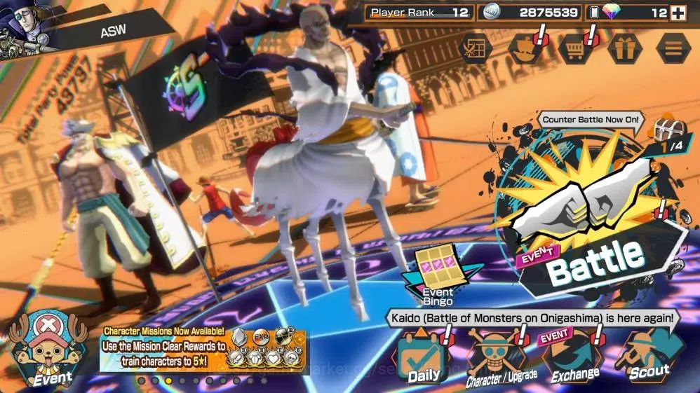 One Piece Bounty Rush Accounts Global | EX 3 | PR 12 | STE V Nusjuro MAX, GP Edw image 1