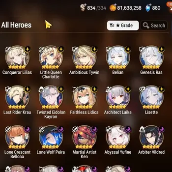 Epic Seven Accounts Limited Hero Global UnVerif|NewEra|19 ML(Lisette,Har Setti,SN Yulha,Renoa,etc)+HARU+Art,Estelle,etc|AUTO