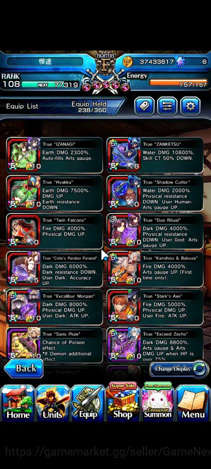 Grand Summoners Accounts Global|Rank 108|1SP.Art|20 Ascend|BetaTW,EmiyaTW,F image 6