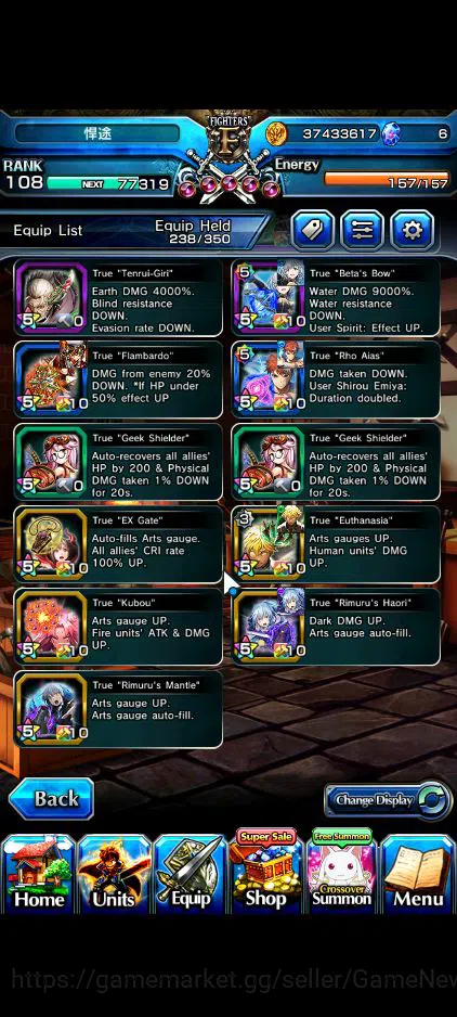 Grand Summoners Accounts Global|Rank 108|1SP.Art|20 Ascend|BetaTW,EmiyaTW,F image 8