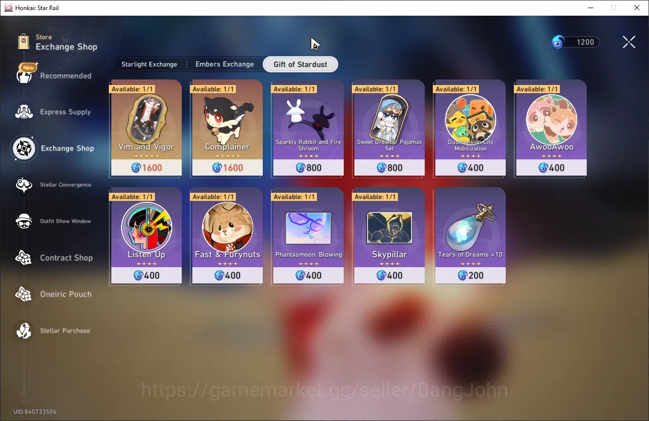 Honkai Star Rail Accounts ASIA |TL 28 | 5 Limit | 50 Golden Ticket | GCS On image 14