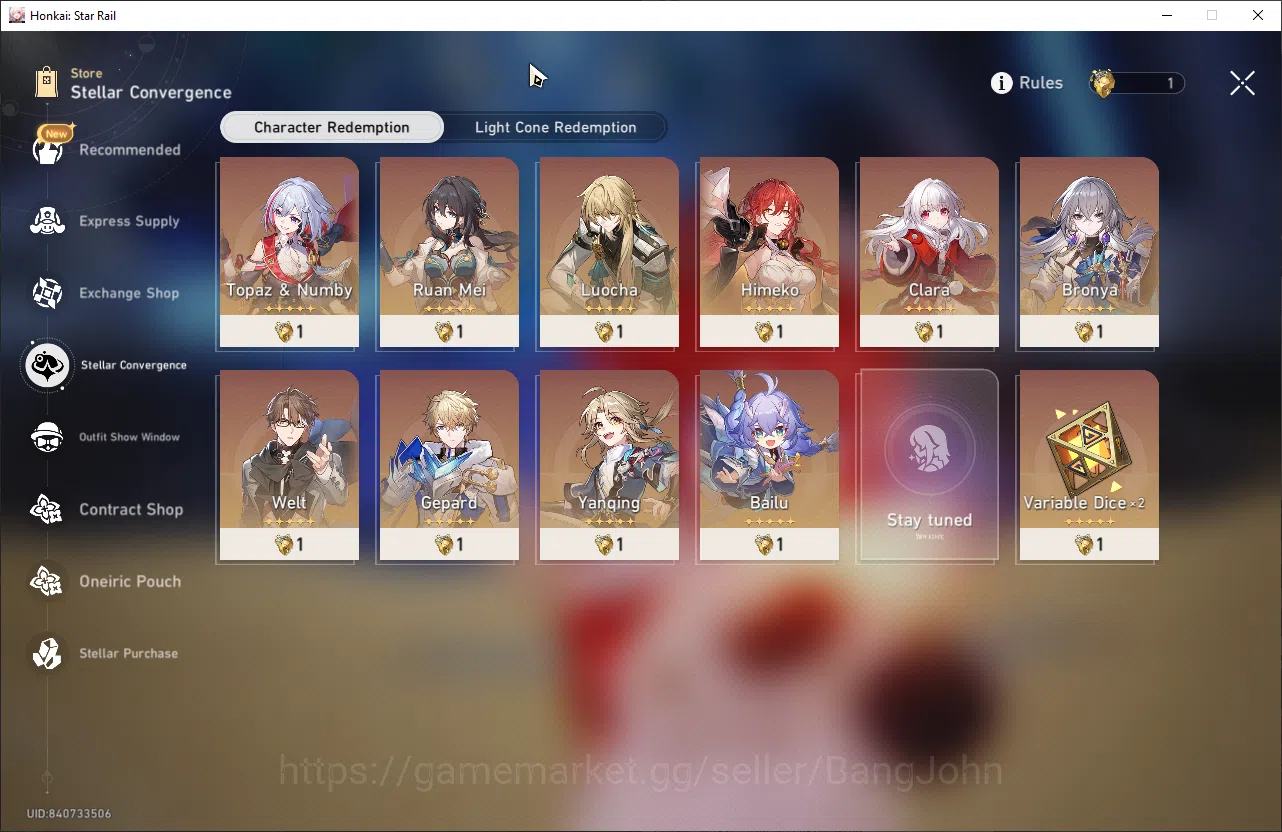 Honkai Star Rail Accounts ASIA |TL 28 | 5 Limit | 50 Golden Ticket | GCS On image 15