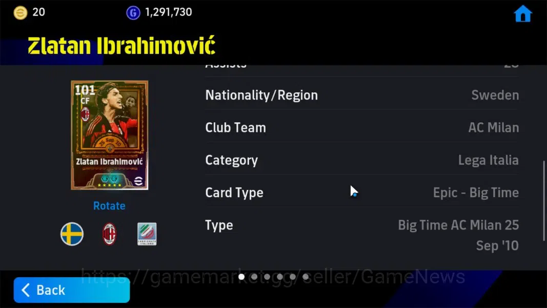 eFootball Accounts Android|BigTime Ibrahimovic,Epic E.Hazard,Roberto  image 13