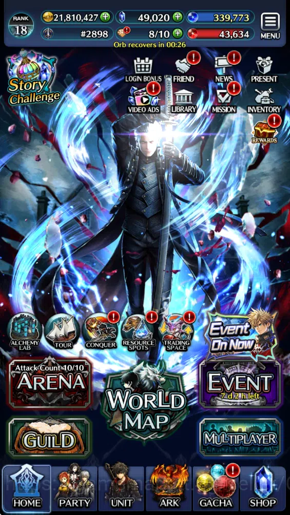 Last Cloudia Accounts GLOBAL| 49k Crystal| Collab (Vergil,XmasEmilia,Ren image 4