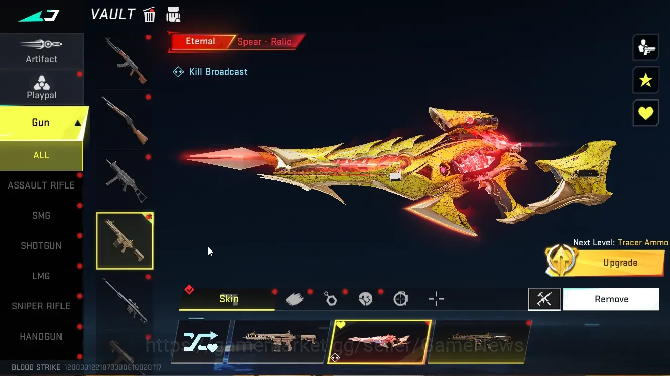 Blood Strike Accounts Collab Skin Asia|Eternal Spear,MP7,Deagle+Melee Staff|Collab Mr Iguana,AOT Female Titan,M4A1 Bof+Many 1