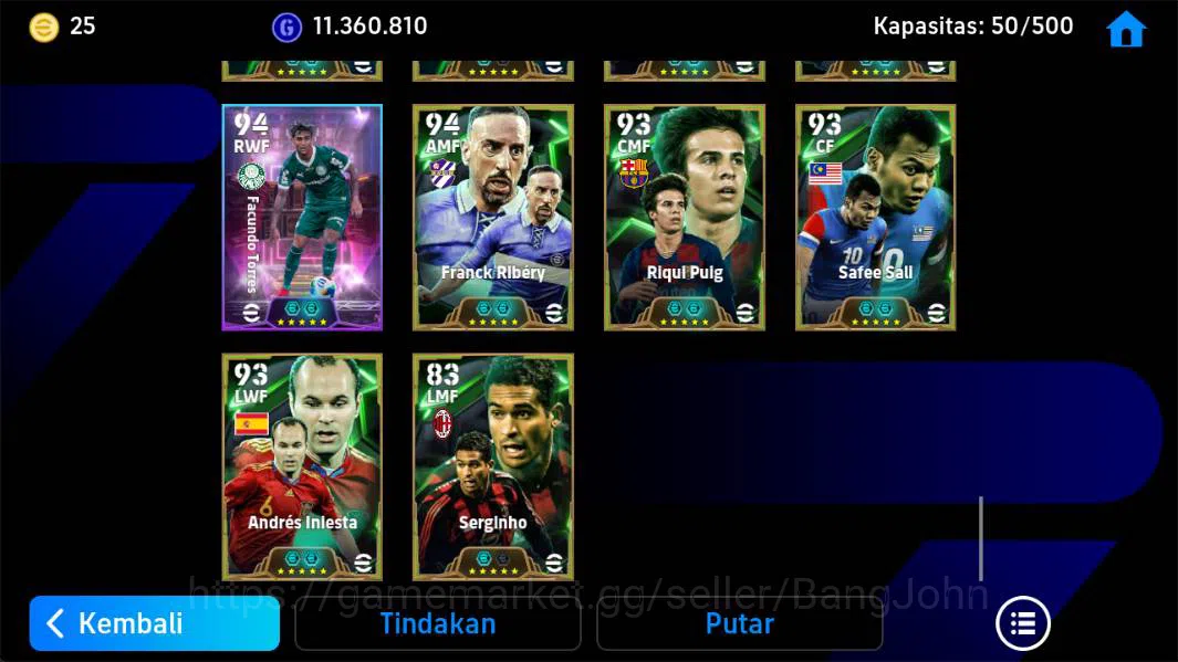 eFootball Accounts Power 3190, Pedri blitz, Neymar Brazil, Cafu old,B image 10