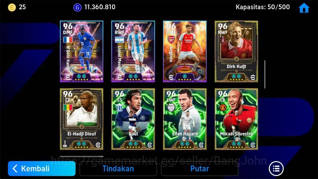 eFootball Accounts Power 3190, Pedri blitz, Neymar Brazil, Cafu old,B image 6