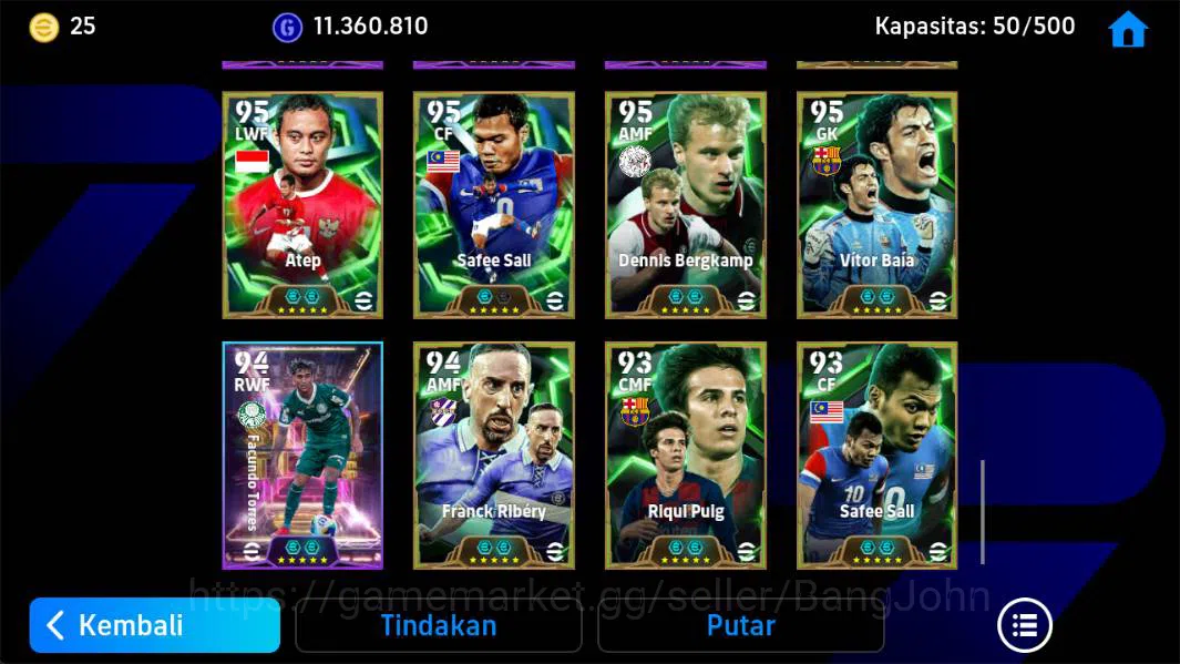 eFootball Accounts Power 3190, Pedri blitz, Neymar Brazil, Cafu old,B image 9