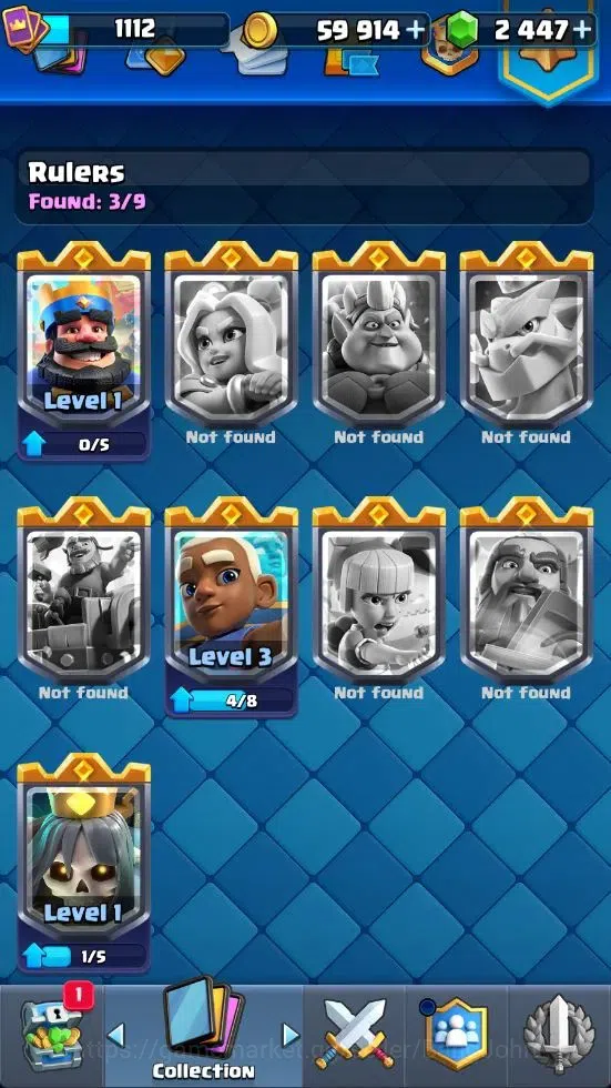 Clash Royale Accounts Mobile|CL 1112|KTL 12|Trophy 8007|Card 117|4 Campi image 10