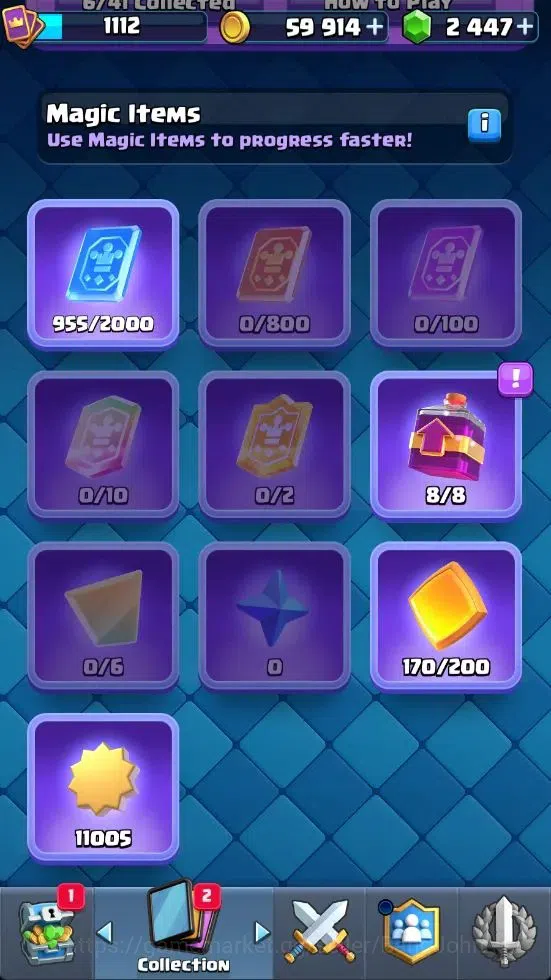 Clash Royale Accounts Mobile|CL 1112|KTL 12|Trophy 8007|Card 117|4 Campi image 5