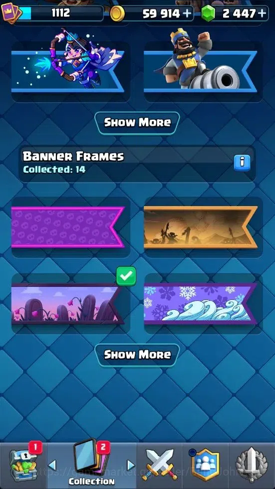 Clash Royale Accounts Mobile|CL 1112|KTL 12|Trophy 8007|Card 117|4 Campi image 8