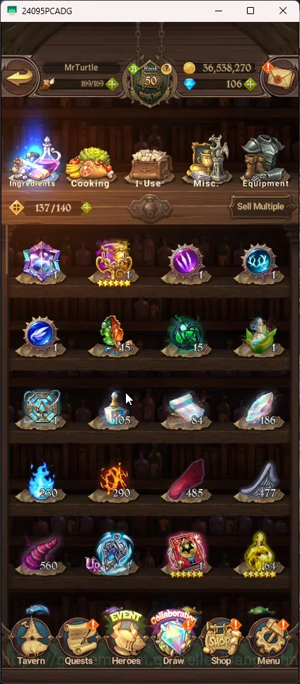 The Seven Deadly Sins: Grand Cross Accounts Others Asia | 1,701M CC | 1 LR Dianne | 6 Ur Tristan , Mael , Lancelot , Sabunak 9