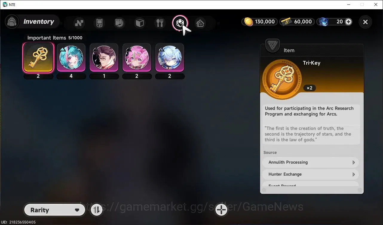 Neverness to Everness Accounts GLOBAL SEA|HL 3|1 SSR Nanally +1 S-Class Char Box| image 7
