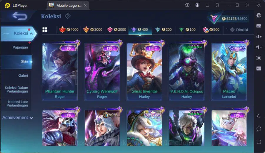 Mobile Legends: Bang Bang Accounts global Hero 120|S 236|Prime Claude,Kof Karina,Annu image 15