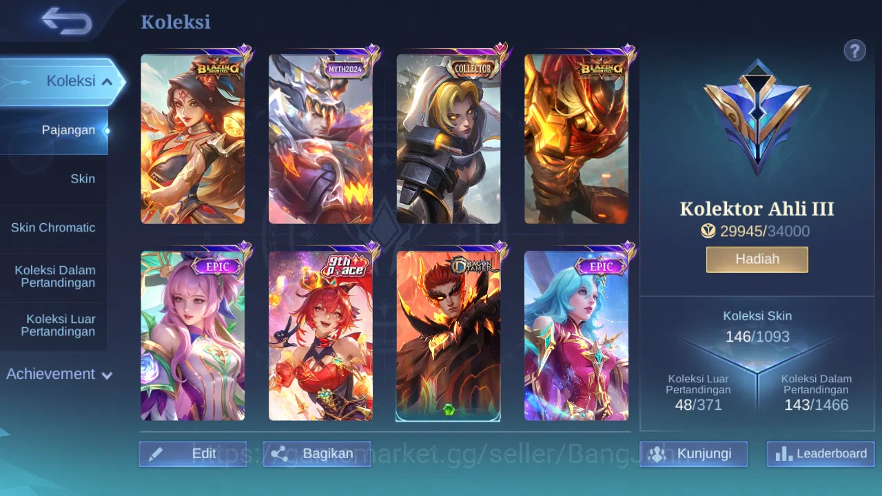 Mobile Legends: Bang Bang Accounts Hero 107 Skin 146 | CC Natalia | Dtamer Estes, Val image 10