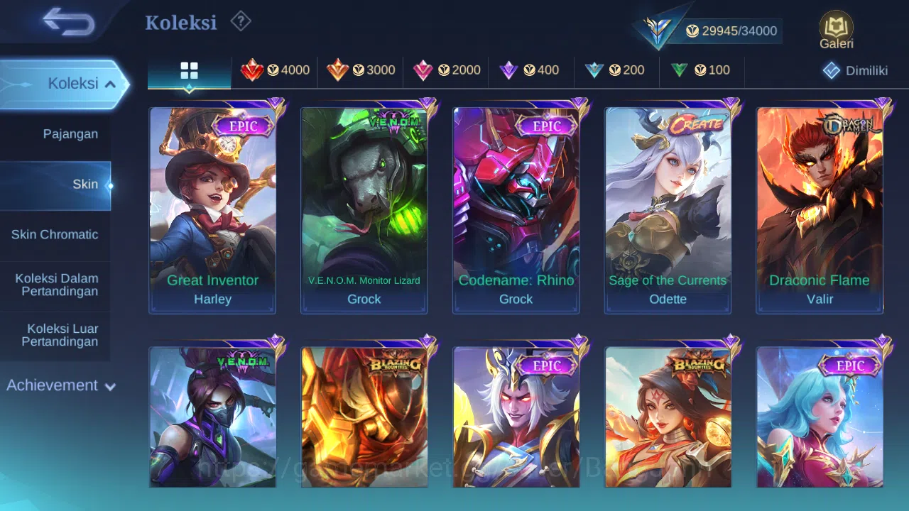 Mobile Legends: Bang Bang Accounts Hero 107 Skin 146 | CC Natalia | Dtamer Estes, Val image 5