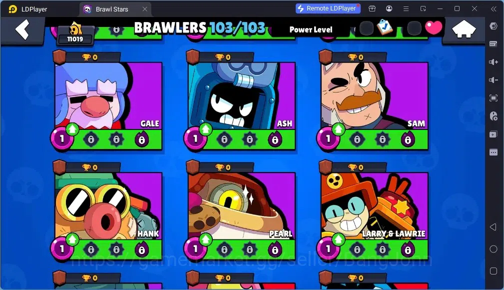 Brawl Stars Accounts Global |11019Trophy |103 Brawler |55 Max Hyperchar image 16