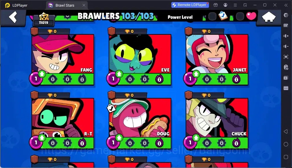 Brawl Stars Accounts Global |11019Trophy |103 Brawler |55 Max Hyperchar image 18