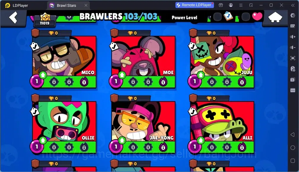 Brawl Stars Accounts Global |11019Trophy |103 Brawler |55 Max Hyperchar image 19