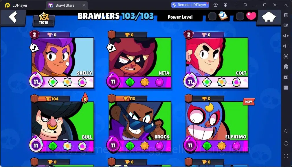 Brawl Stars Accounts Global |11019Trophy |103 Brawler |55 Max Hyperchar image 5