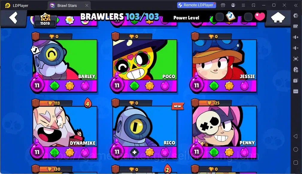 Brawl Stars Accounts Global |11019Trophy |103 Brawler |55 Max Hyperchar image 6
