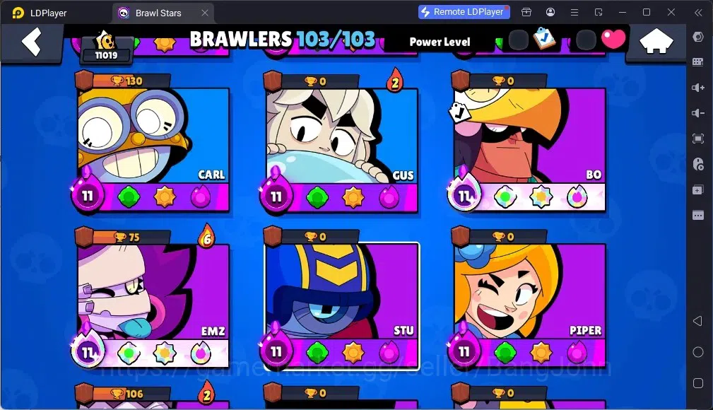 Brawl Stars Accounts Global |11019Trophy |103 Brawler |55 Max Hyperchar image 7
