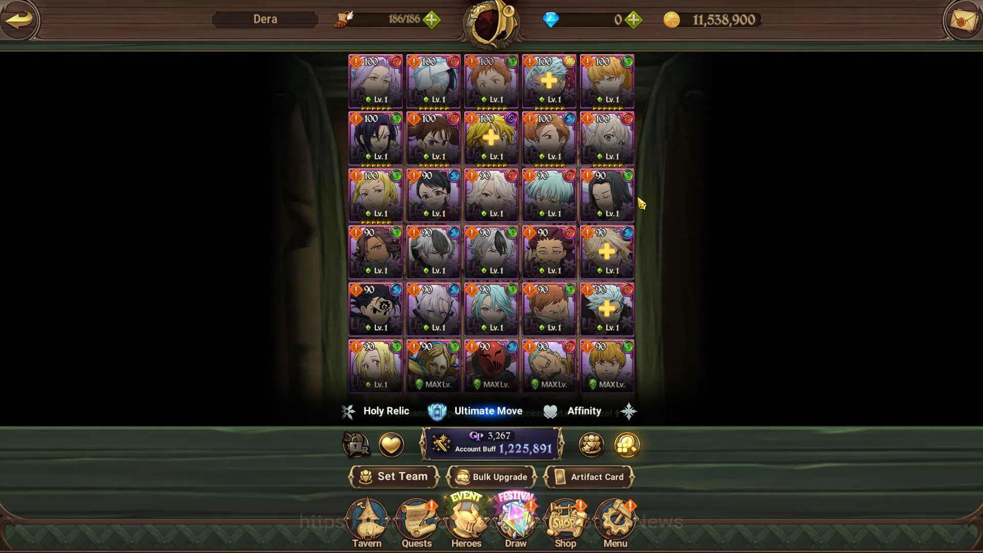 The Seven Deadly Sins: Grand Cross Accounts Global|1,2M CC|Starter Ch4|5 UR| Salos,Merlin&Esca image 2