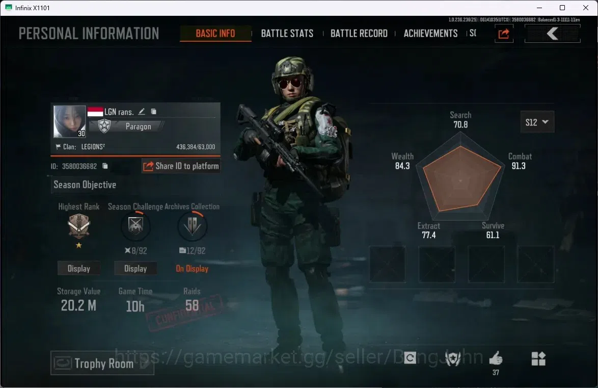 Arena Breakout Accounts Mobile | LV 30 | SV 20.2 M | CV 14 M | P AKM, Shad image 1